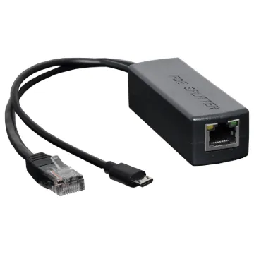 Allows you to power Single Board Computer such as the Raspberry Pi via PoE. Micro USB 5V output. Eliminates the need for a local power supply. 12V, 15.4W max.
