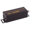 These PoE transceiver units allow ethernet and power to be sent along coaxial cabling.