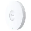 This high performance ceiling mount wireless access point for general corporate Wi-Fi features the latest 802.11ax technologies like 1024 QAM and Long OFDM Symbol, which allows the EAP to boost overall speeds up to 1775 Mbps (1201 Mbps on a 5 GHz band and 574 Mbps on a 2.4 GHz band)