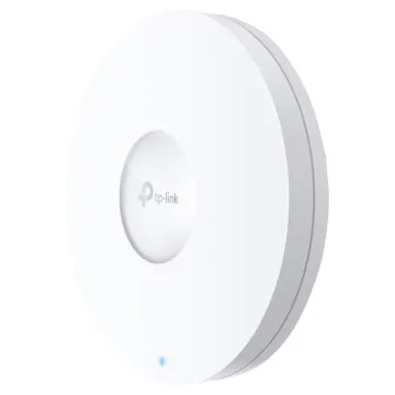 This high performance ceiling mount wireless access point for general corporate Wi-Fi features the latest 802.11ax technologies like 1024 QAM and Long OFDM Symbol, which allows the EAP to boost overall speeds up to 1775 Mbps (1201 Mbps on a 5 GHz band and 574 Mbps on a 2.4 GHz band)