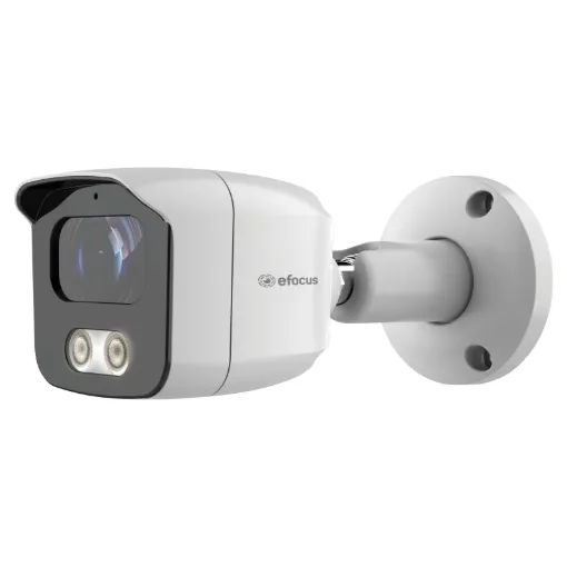 A new series of camera designed to provide full colour video day and night. The camera has a security light in-built which allows the high sensitivity sensor to reproduce colour night time imaging compared with traditional day/night cameras which only display B&W when IR is activated. Light can also flash upon detection to deter intruders.