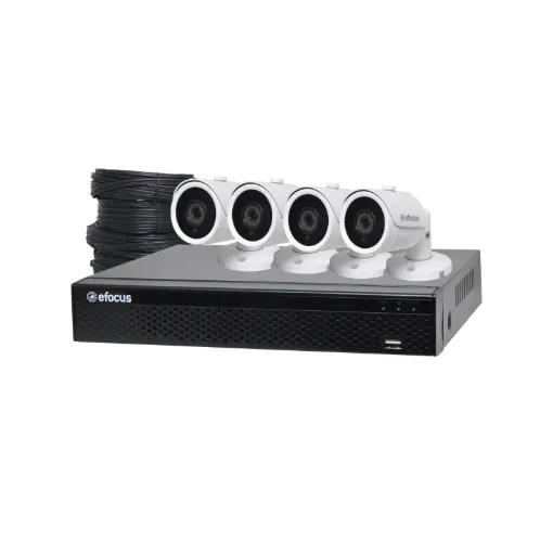 This 5MP AHD Real Time CCTV Hybrid DVR + 4 Camera Bullet Package is total home or small business solution. The package includes cameras, digital video recorder, connection leads & power supplies. It's easily installs in just a few hours. Ideal for home or office. 

Just add a hard drive and plug it in! This package now features 5MP AHD recording