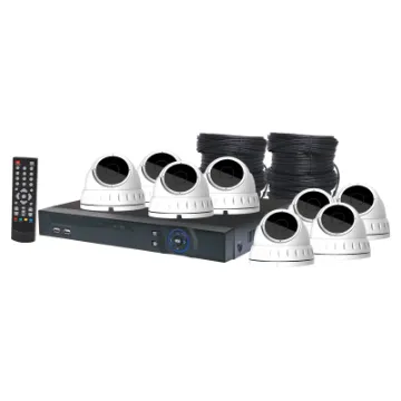With 4MP AHD recording on each channel & hybrid video recording for easy integration with IP cameras  (IP cameras not included in package). A total home or small business solution.