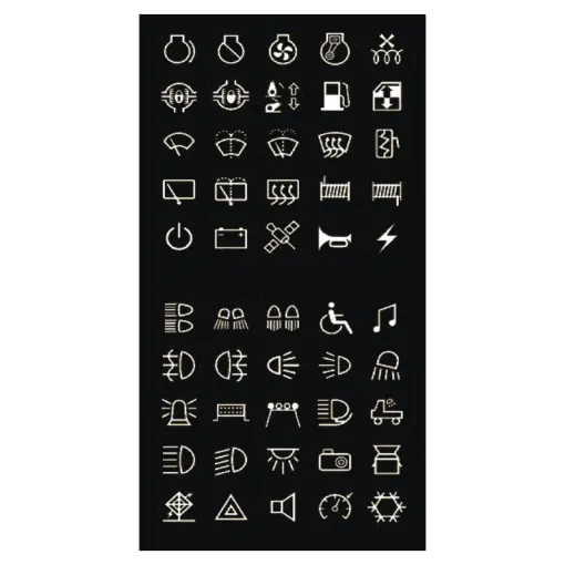 4WD labels to suit S1026-9 rocker switches.