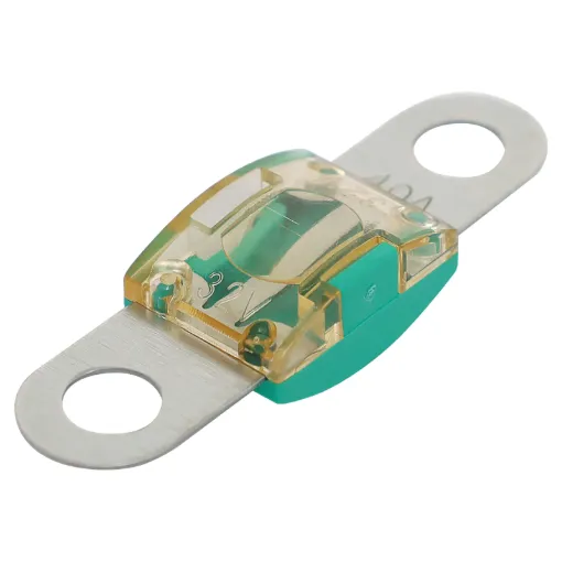 40A green bolt on MIDI type fuse. High temperature plastic body. 32V DC max. 41 x 12mm. 