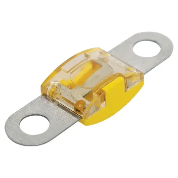 60A yellow bolt on MIDI type fuse. High temperature plastic body. 32V DC max. 41 x 12mm. 