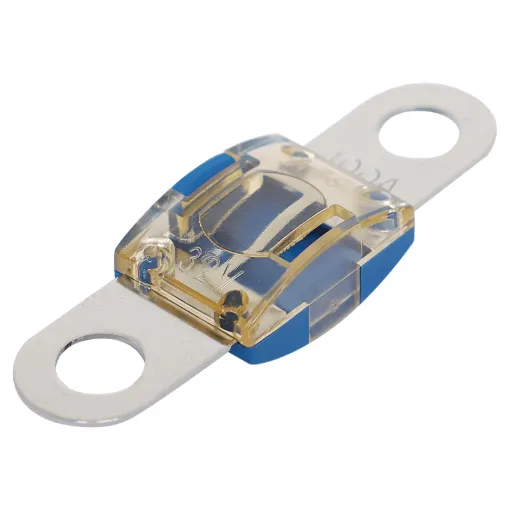 Bolt on MIDI type fuses. High temperature plastic body. 32V DC max. 
41 x 12mm.