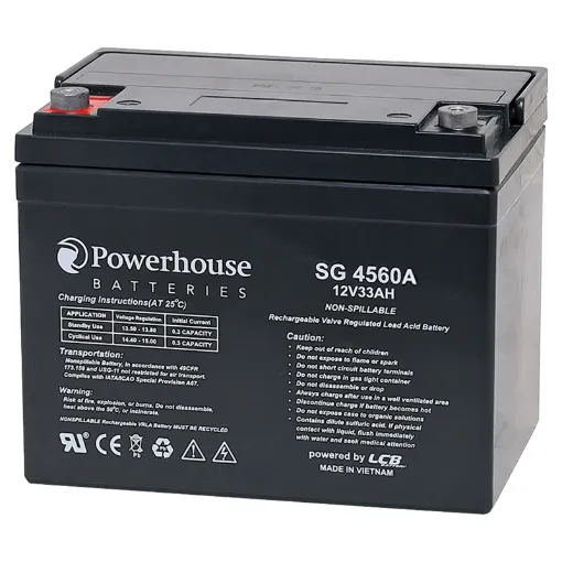 This 12V 33Ah deep cycle battery is a compact battery for powering 12V equipment. Deep cycle sealed lead acid (SLA) batteries are designed for regular discharge.