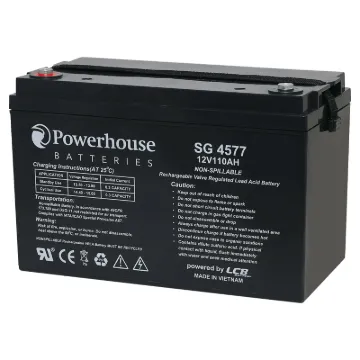 This 12V 110Ah deep cycle battery is a compact battery for powering 12V equipment. Deep cycle sealed lead acid (SLA) batteries are designed for regular discharge.