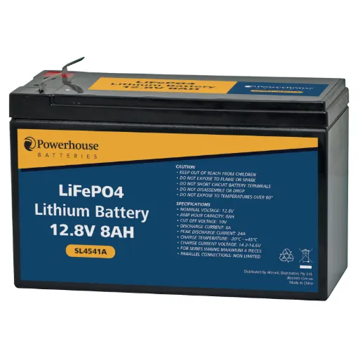 This 8Ah LiFEPO4 replacement battery is compatible in size with traditional 7Ah/9Ah SLA batteries, but with all the benefits of cutting edge lithium technology.