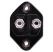 This 20A high current panel mount circuit breaker is ideal for use in 12V or 24V DC power systems. It's compact profile design takes up minimal space on your switch panel and can be easily reset using the lever switch.  It features a IP66 weatherproof casing with M6 terminal bolts.