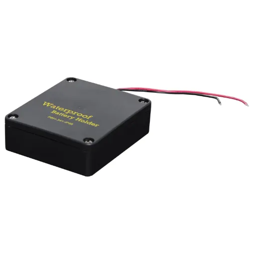 Protects your batteries and terminals from the elements. Screw together casing with rubber gasket. 140mm fly lead.
