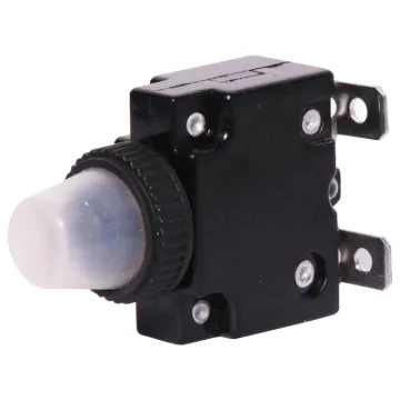 Rated at 15A @ 250V AC. Screw on waterproof boot. Spade lug connection.