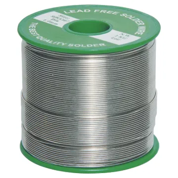 Lead free. Complies with European RoHS. 99.3% tin, 0.7% copper. Melting point 227C.