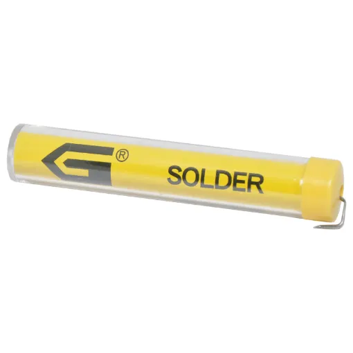 This lead free solder is ideal for applications from hobbyists, enthusiasts and professionals. Resin cored. 60% tin, 40% lead. 1mm Tube 3m