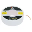 Apply wick to joint and heat with soldering iron and the capillary action of the braid draws the solder off. All approximately 7.6 metres long.