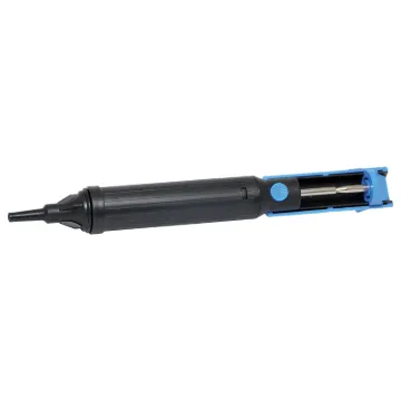 A high suction "solder sucker" for quickly removing solder from PCBs. The anti-static teflon tip prevents static damage to components. Self cleaning plunger.