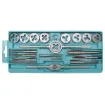 A precision machined tap and die set for creating metric thread holes and bolts. Apart from being used to form new threads, taps and dies are very handy for restoring or cleaning existing threads. This set is sized for electronics use with taps and dies for M3, M4, M5, M6, M7, M8, M9, M10 and M12.  Includes die stock & tap wrench.