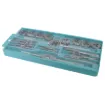 A precision machined tap and die set for creating metric thread holes and bolts. Apart from being used to form new threads, taps and dies are very handy for restoring or cleaning existing threads. This set is sized for electronics use with taps and dies for M3, M4, M5, M6, M7, M8, M9, M10 and M12.  Includes die stock & tap wrench.