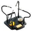 This handy bench top helper features 4 flexible arms for keeping items in position when working on them, making it ideal for soldering cables, PCBs and a range of hobbyist uses. Sturdy metal base.