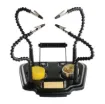This handy bench top helper features 4 flexible arms for keeping items in position when working on them, making it ideal for soldering cables, PCBs and a range of hobbyist uses. Sturdy metal base.