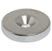 Rare earth magnets contain neodymium compound combined with ferrite (anisotropic) to give extremely powerful magnetic properties compared to standard ferrite magnets. They come encased in nickel jackets to protect the inner material.  25 x 5mm