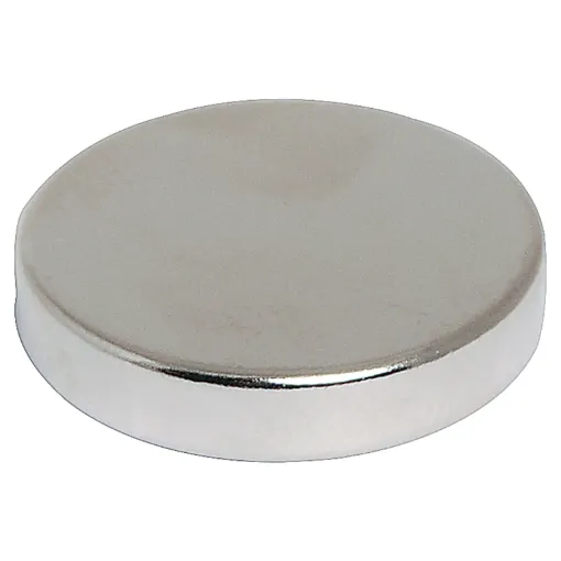 Rare earth magnets contain neodymium compound combined with ferrite (anisotropic) to give extremely powerful magnetic properties compared to standard ferrite magnets. They come encased in nickel jackets to protect the inner material.  25 x 5mm