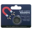 Rare earth magnets contain neodymium compound combined with ferrite (anisotropic) to give extremely powerful magnetic properties compared to standard ferrite magnets. They come encased in nickel jackets to protect the inner material.  25 x 5mm