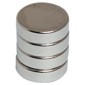Rare earth magnets contain neodymium compound combined with ferrite (anisotropic) to give extremely powerful magnetic properties compared to standard ferrite magnets. They come encased in nickel jackets to protect the inner material.  10 x 3mm Pk4