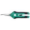 Proskit SR-330 snips are super sharp stainless steel scissors suitable for cutting cloth, carpet, linoleum, leather, cardboard, tin plate, foam rubber, ribbon cable etc. 

Includes safety latch. Length 160mm.