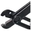 Simple and easy to use.  Jaws incorporate cutting and stripping blade.  With hardened jaws.