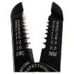 These hardened carbon steel wire strippers are designed to strip 10-22AWG (0.3-5mm2) stranded and 14-24AWG solid core cable. Spring loaded with locking clip.