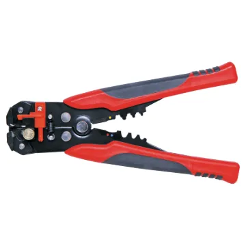 Combines a spring loaded ratchet wire stripper, cutting blade and kwik-connect crimper in a single tool. Saves space in the toolbox! Suits 10-24 AWG cable. Crimps red, blue and yellow kwik connectors.
