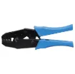 Heavy duty, all metal ratchet crimp tool designed specifically for terminating industry standard MC-4 style solar connectors.