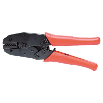 Professional grade crimper suitable for crimping single and double ferrules in the range 0.5mm - 4mm. Ratchet action handle.  Heavy duty all metal construction. Suits our H 2415 series connectors.