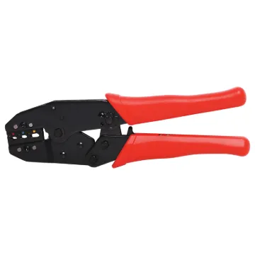 Professional grade crimper ideal for automotive terminals and connectors. Crimping range 0.25mm - 6.0mm (suits red, blue and yellow size connectors). Ratchet action handles. Heavy duty all metal construction.