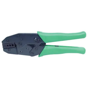 Adjustable crimp tension with ratchet action handles. Heavy duty all metal construction.Suits RG58, Fibre Optic, SMA, SMB and RG174 connectors. Suitable for use with connectors fitted to multi-core RGB coaxial cable ie Altronics BNC P 0525.