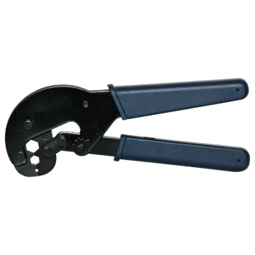 Suitable for crimping RG6 (see P 0481A F-type Coaxial) / RG11 / RG59 / RG214 size connectors. Adjustable crimp tension. Heavy duty all metal construction.