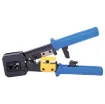 Suitable for use with P 1386 and P 1389 solid core through wire modular crimp plugs. Crimps and trims ends in one motion. All-steel design is sure to provide many years of reliable use. Fully adjustable.