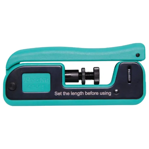 Compression crimps are now becoming popular within the AV industry. This heavy duty die cast tool can be adjusted to suit compression F, BNC & RCA connectors.