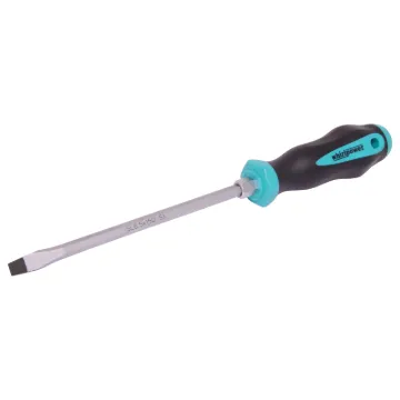 Type: Flat Blade.
Length: 150mm.
Features a chrome vanadium shaft, an ergonomic soft rubber handle and is ideal for equipment manufacturers, installers, technicians, etc.