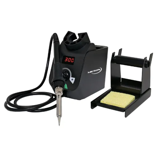 The compact Micron 68W soldering station is an ideal entry level, general purpose soldering iron for students, enthusiasts and professionals alike.