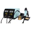 This combination 60W soldering iron and 90W vacuum desoldering station provides hobby enthusiasts and technicians with everything they need for soldering on the workbench in one compact unit.