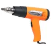 A handy heat gun with variable temperature adjustment between 50&ordmC and 350&ordmC. Great for shrink-wrapping, heat shrinking, making plastics malleable and stripping paint or solvents.