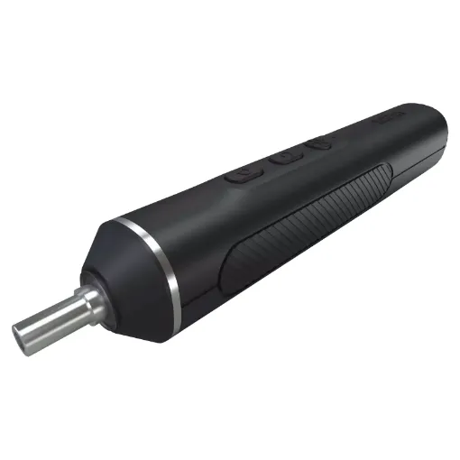 This USB rechargeable electronic screwdriver features a fully adjustable torque drive for fast and accurate driving of precision screws such as those found in modern high tech devices. Two way switch provides direction control. It is the perfect addition to the workbench for anyone who regularly repairs electronics.