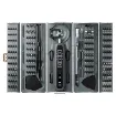 The Jakemy JM-8193 is an electronic screwdriver set suitable for various tasks, from home repairs to professional maintenance. The multifunctional handle offers three-speed torque options suitable for modern high tech devices.