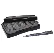 A handy kit containing a huge variety of driver 4x28mm driver bits, double ended opening tools, spudger, curved tip tweezers and flexible drive extension.