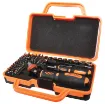 Superb quality ratchet driver with a wide selection of bits for most electronic jobs. Includes both a 1/4” adjustable angle (<90°) ratchet handle and a smaller 4mm ratchet handle. Great for the home handyman or enthusiast. It features a comfortable soft rubber handle for all day use.