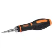 Superb quality ratchet driver with a wide selection of bits for most electronic jobs. Includes both a 1/4” adjustable angle (<90°) ratchet handle and a smaller 4mm ratchet handle. Great for the home handyman or enthusiast. It features a comfortable soft rubber handle for all day use.