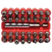 All housed in a handy plastic holder. Great for the toolbox, workbench, etc. Suitable for use with battery drills or the T 2179 Hex Bit Driver Handle.